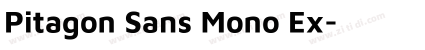 Pitagon Sans Mono Ex字体转换